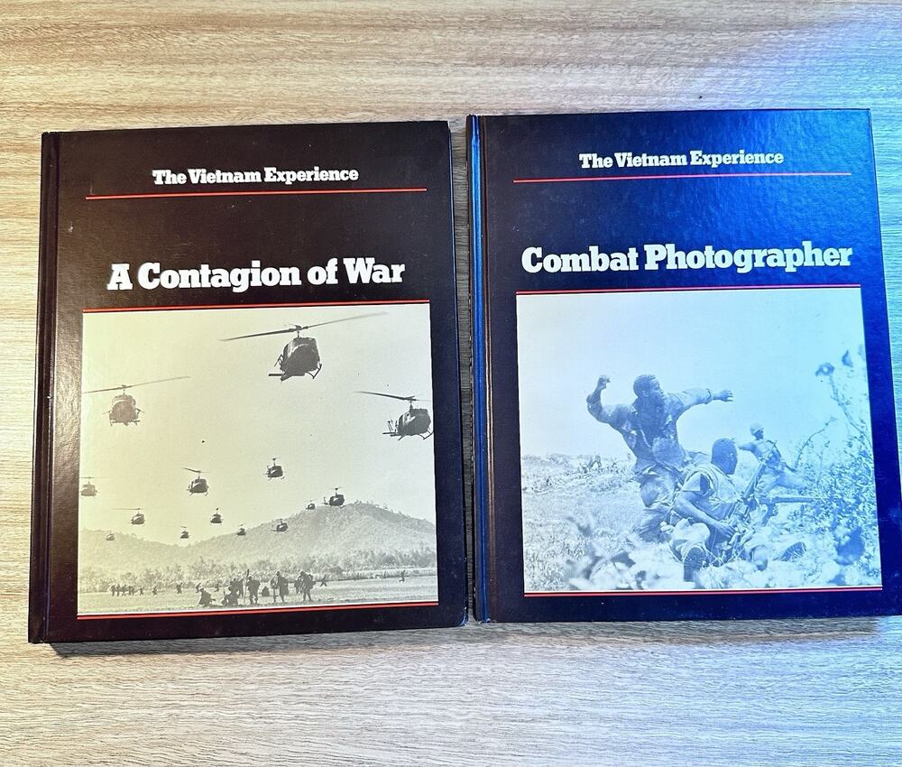 The Vietnam Experience Lot of 2 HC Books Combat Photographer & Contagion War
